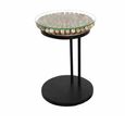 Driftwood Glass Top 50cm Table Sofa thumbnail 4