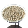 Driftwood Glass Top 50cm Table Sofa thumbnail 5