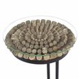 Driftwood Glass Top 60cm Table Round Sofa thumbnail 4