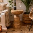 Wooden Round Pedestal Style Side Table thumbnail