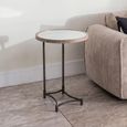Supper Mango Wood Metal Round Table thumbnail