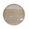 Lamp Table Mango Wood Round with Metal Base thumbnail 4