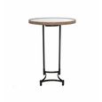 Supper Mango Wood Metal Round Table thumbnail 3