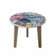 Allentown Bright Tropical Print Small Round Lamp Table thumbnail 4