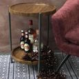 Evansville Mango Wood Round End Table thumbnail 4