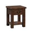 Reclaimed Dark Pine 1 Drawer Lamp Table thumbnail 2