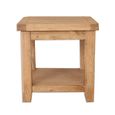 Melbourne Country Oak Lamp Table - Square - Rustic