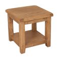 Melbourne Country Oak Lamp Table - Square - Rustic