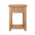 Melbourne Country Oak Side Table - 1 Drawer - Rustic