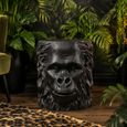Black Gorilla Resin Metal Side Table thumbnail