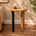 Mango Wood 45cm Round Side Table thumbnail