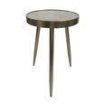 Sierra Sleek Distressed Round Side Table thumbnail 3