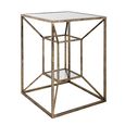 Solomon Antique Gold Side Table thumbnail 2