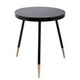 Venus Black Round Side Table thumbnail 3