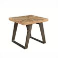 Kodi Natural Mango Wood Square Sunburst Lamp Table thumbnail 2