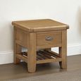 Hopewood Oak 1 Drawer Square Lamp Table thumbnail 2