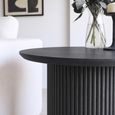Bern Fluted Black Drum Base Round End Table thumbnail 3
