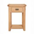Melbourne Natural Oak 1 Drawer Side Table thumbnail 2