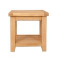 Melbourne Natural Oak Square Lamp Table thumbnail 2