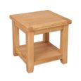 Melbourne Natural Oak Square Lamp Table thumbnail 3