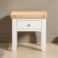 Windsor White Painted 1 Drawer Square Lamp Table thumbnail 2