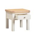 Windsor White Painted 1 Drawer Square Lamp Table thumbnail 3