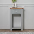 Melbourne French Grey Painted 1 Drawer Side Table thumbnail