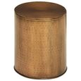 Arti Side Table - Round - Antique Brass Effect