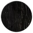 Bancroft Black Marble Round End Table