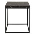 Barossa Side Table - Square - Black Marble