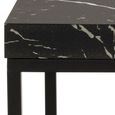 Barossa Side Table - Square - Black Marble