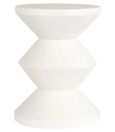Bloomstone White Lime Plaster Round End Table