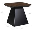Bonvoy Brown Oak Modern Edge Square End Table