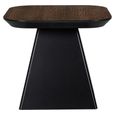 Bonvoy Brown Oak Modern Edge Square End Table