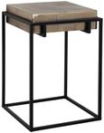 Calloway Champagne Gold Square Side Table
