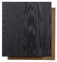 Cambon Dark Oak and Brass Layered Side Table