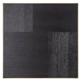 Cambon Dark Oak and Brass Square Side Table