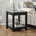 Carver End Table - Weathered Oak & Black - 5046196PCOMUK