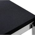Clarice Side Table - Black Granite with Chrome