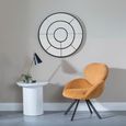 Clearance - Luxor White Marble Effect Round Lamp Table - Fluted Base thumbnail 5