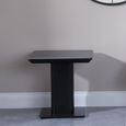 Clearance - Morgan Black Ceramic Fluted Lamp Table thumbnail 2