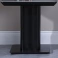 Clearance - Morgan Black Ceramic Fluted Lamp Table thumbnail 4