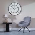 Clearance - Morgan Black Ceramic Fluted Lamp Table thumbnail 5