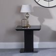 Clearance - Morgan Black Ceramic Fluted Lamp Table thumbnail
