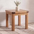 Dorset Lamp Table - Square - Rustic - Mango Wood
