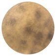 Du Pont Brushed Gold Round End Table