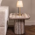 Dulce End Table - Grey - Marble