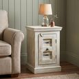 Heritage Side Table - 1 Door - Distressed - Mango Wood