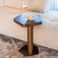 Hexa Side Table - Hexagonal - Brushed Gold