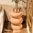 Jari Pink Round End Table